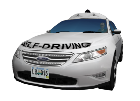 Self-driving vehicle graphic