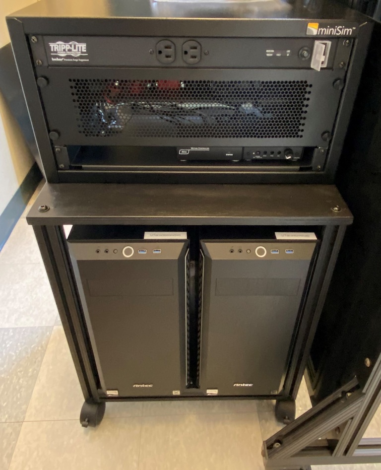 New miniSim computer rack